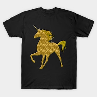 Gold Magical Unicorn T-Shirt